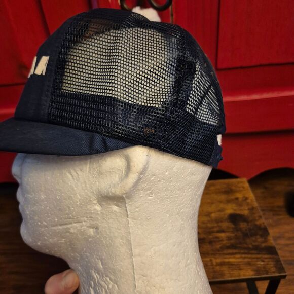 Vintage BF Goodrich Snapback Trucker Hat Small Brim Pom Pom Made in USA Noved - Picture 3 of 8